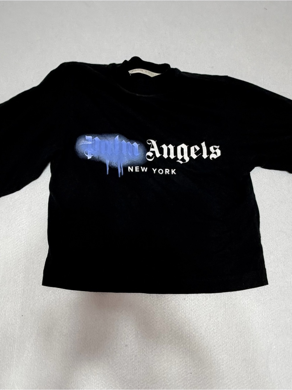 Palm Angels New York Sprayed Logo Tee Black XS